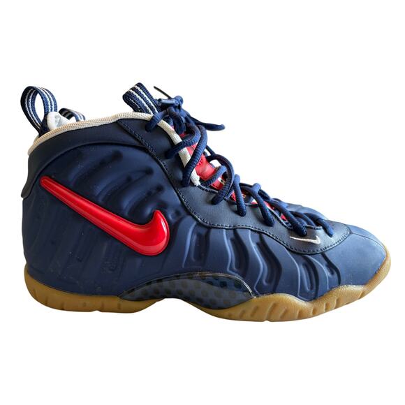 Nike Air Foamposite Pro Blue Void University Red (GS) SIZE 6.5Y - Picture 1 of 9